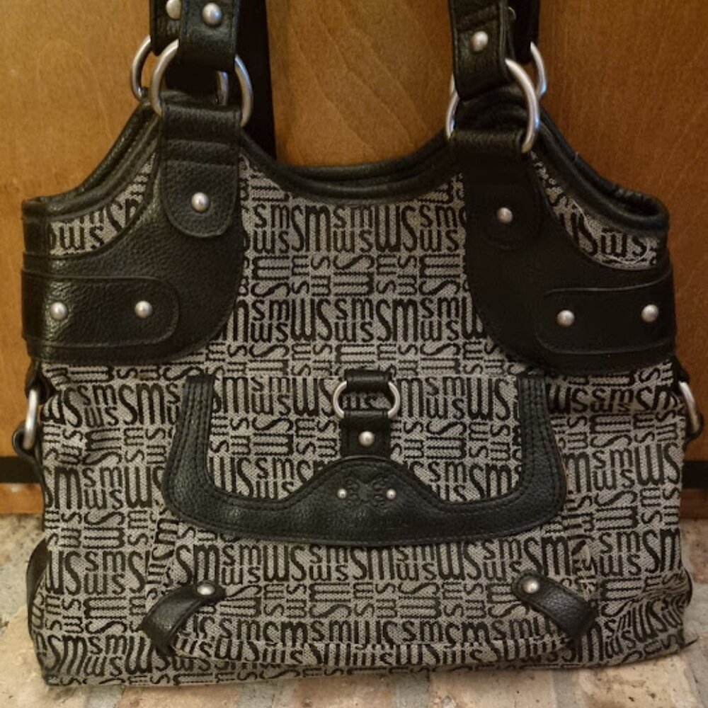 Stone Mountain Signature Medium Shoulder Bag, Double Handle.